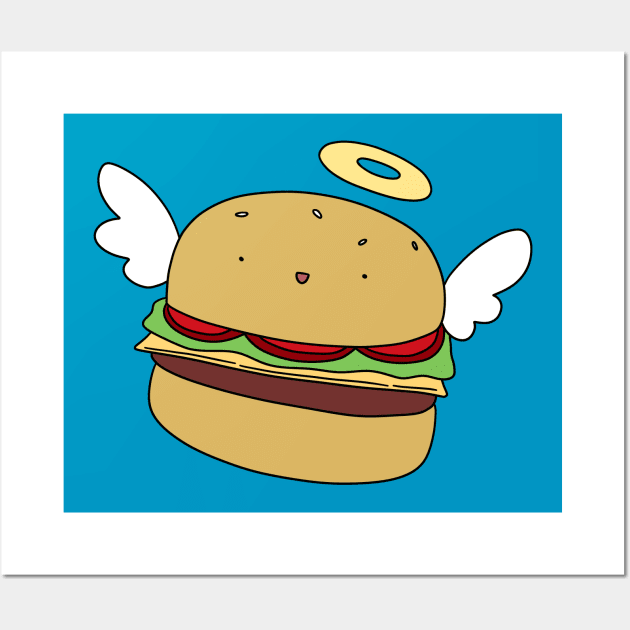 Angel Hamburger Wall Art by saradaboru